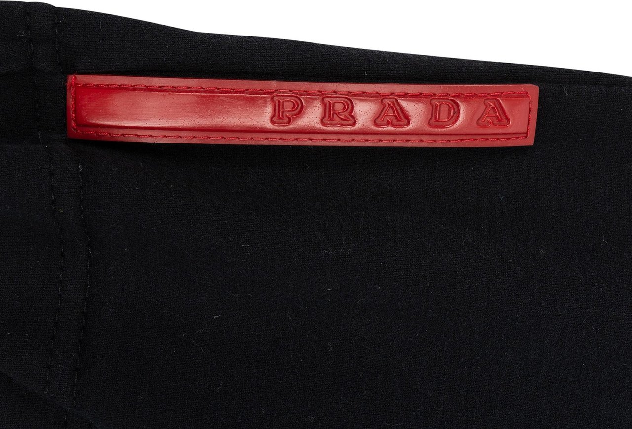 Prada Classic Black Sports Polo Shirt (M-L) Zwart