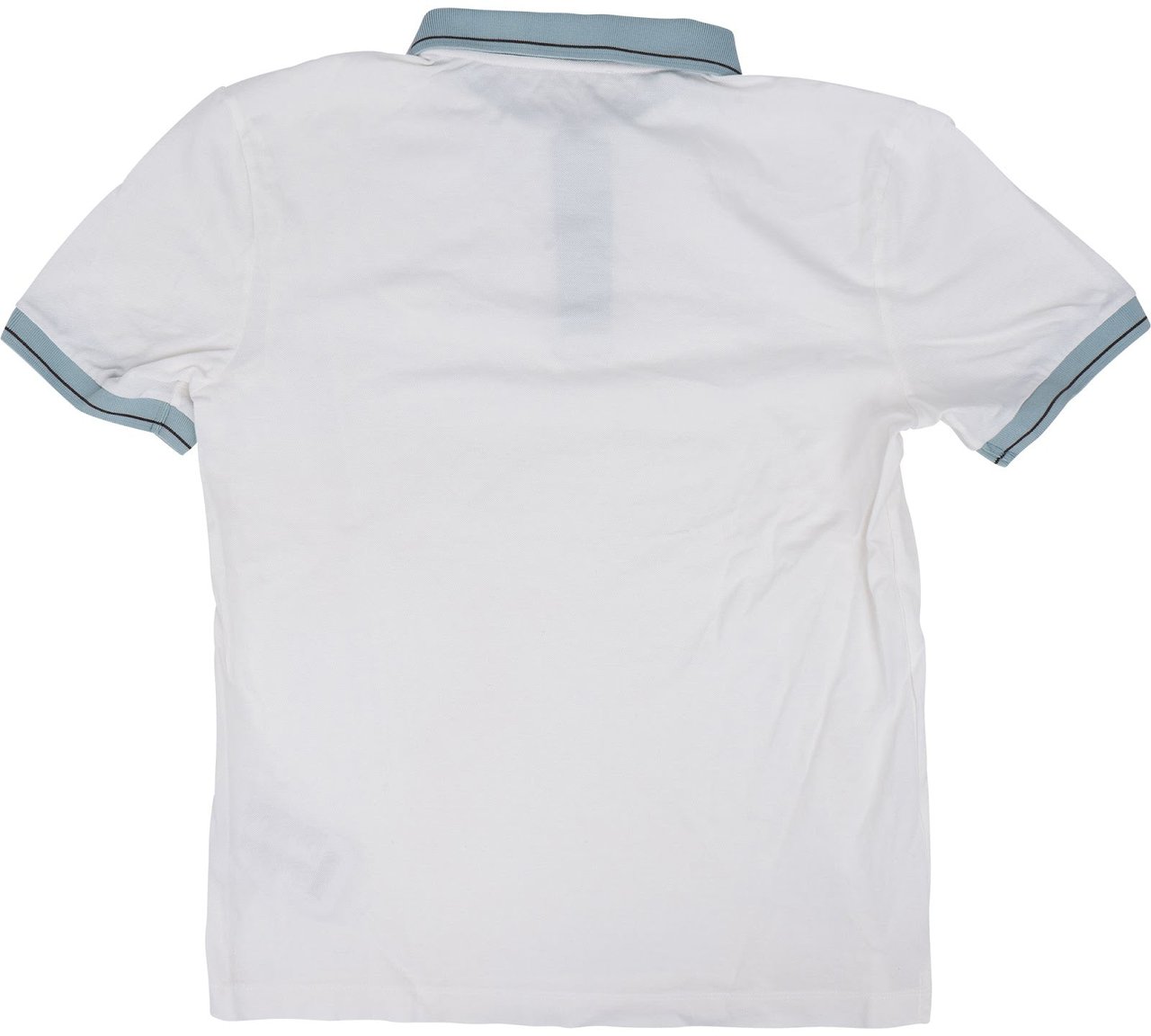 Prada Prada Classic White Bicolor Polo Shirt (M) Divers