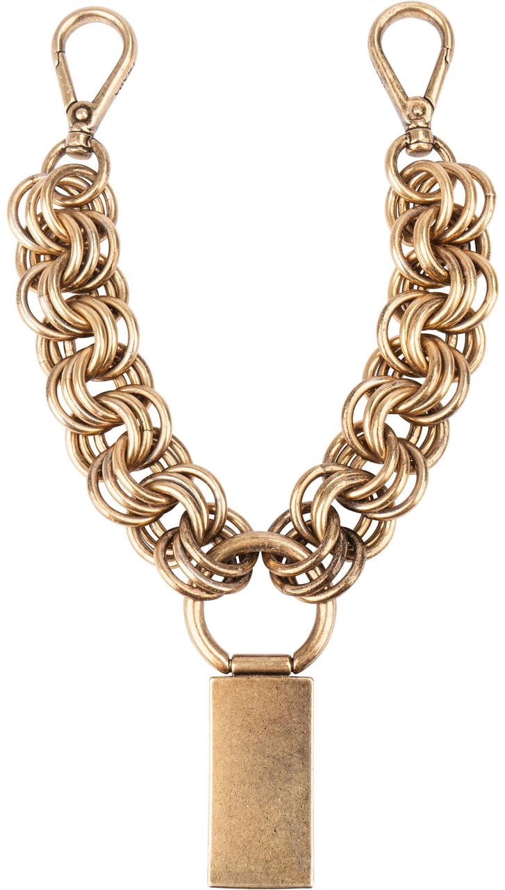 Prada Prada Golden Antique Pendant Goud