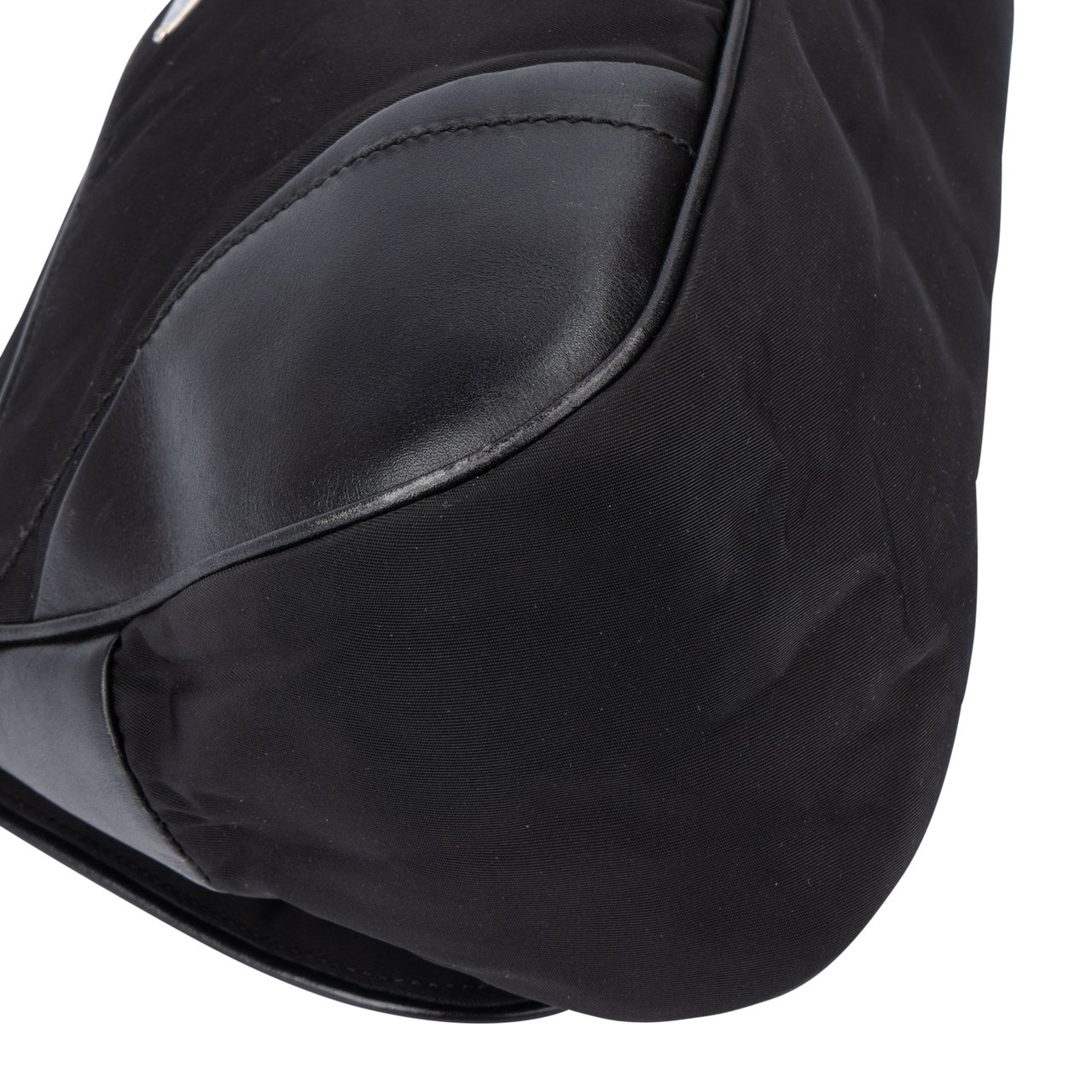 Prada Prada Black Nylon Triangle Shoulder Bag Divers