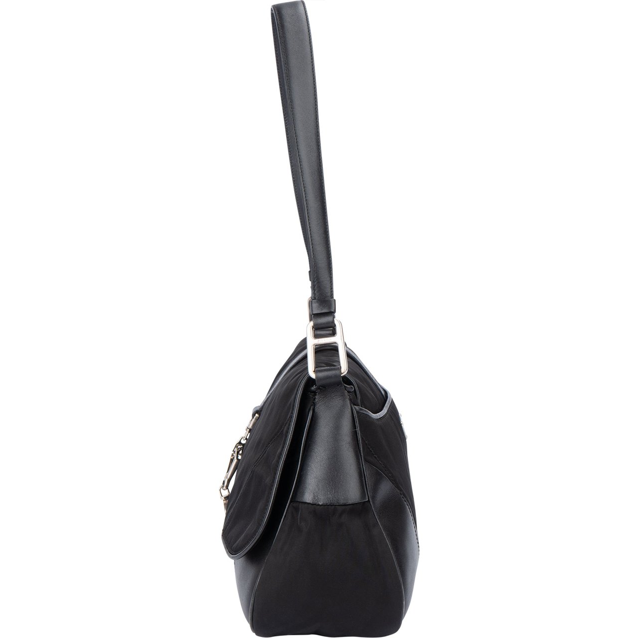 Prada Prada Black Nylon Triangle Shoulder Bag Divers