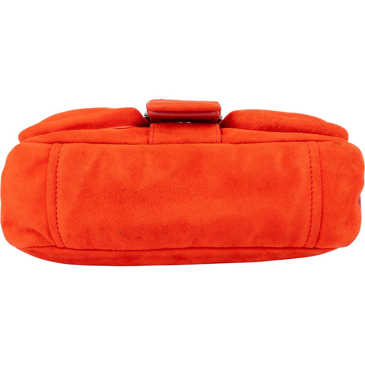 Prada Prada Orange Suede Triangle Shoulder Bag Divers