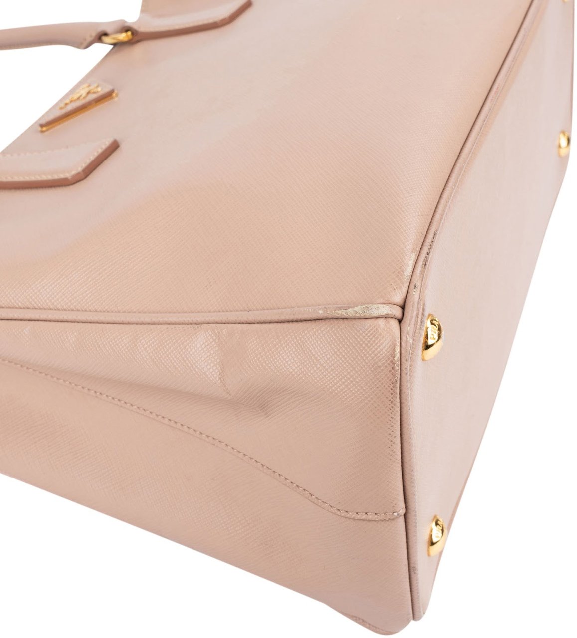 Prada Prada Saffiano Leather Galleria Handbag Rood