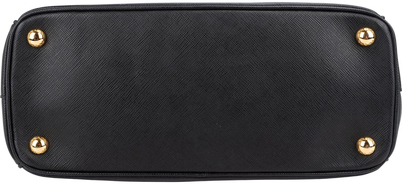 Prada Prada Saffiano Leather Small Galleria Handbag Zwart
