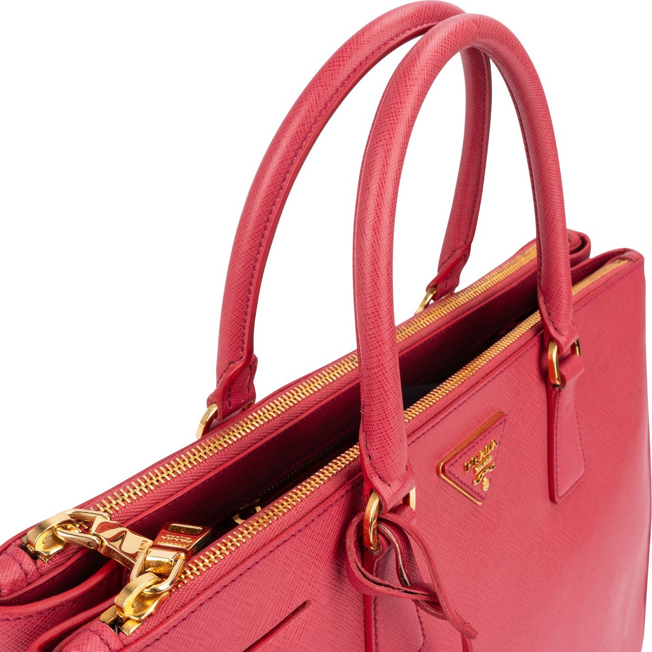 Prada Saffiano Leather Large Galleria Handbag Roze