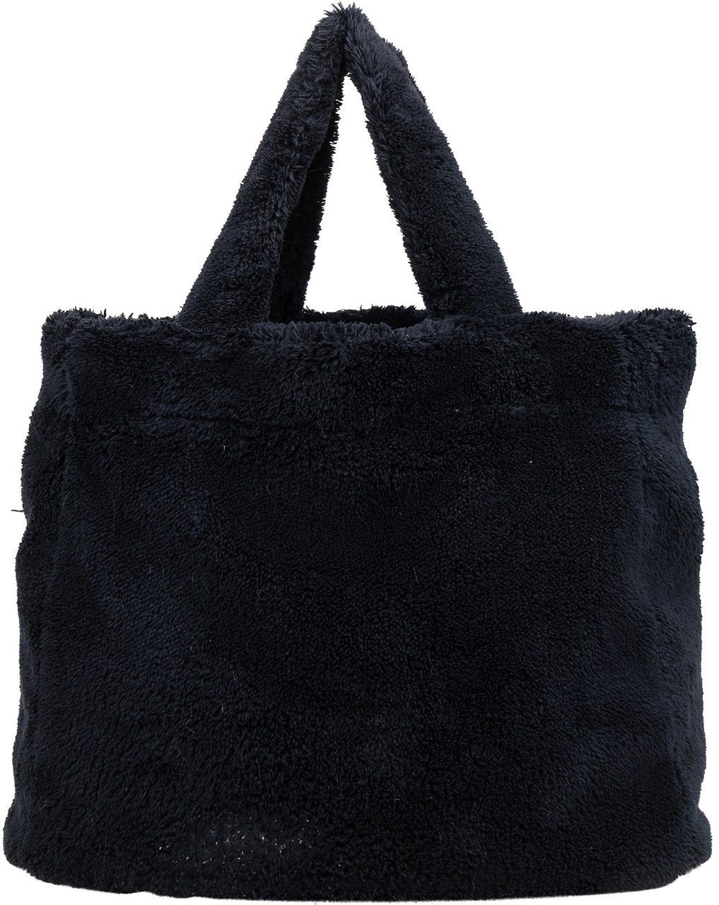 Prada Emblem Terry Tote Handbag Zwart