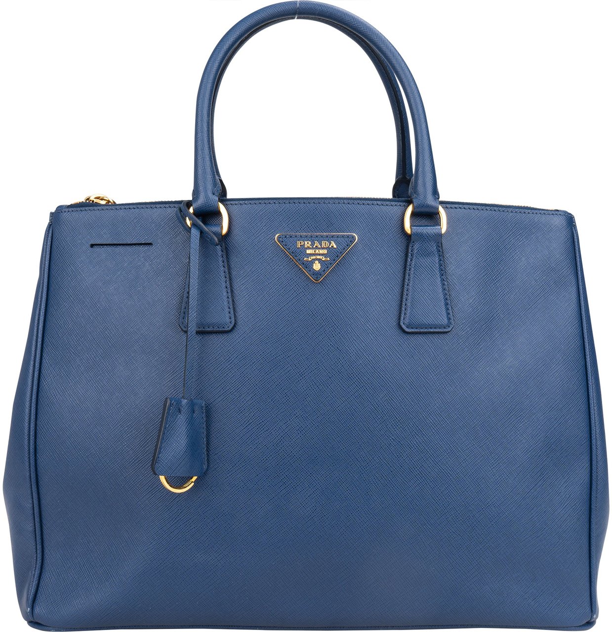Prada Prada Blue Saffiano Leather Galleria Handbag Divers