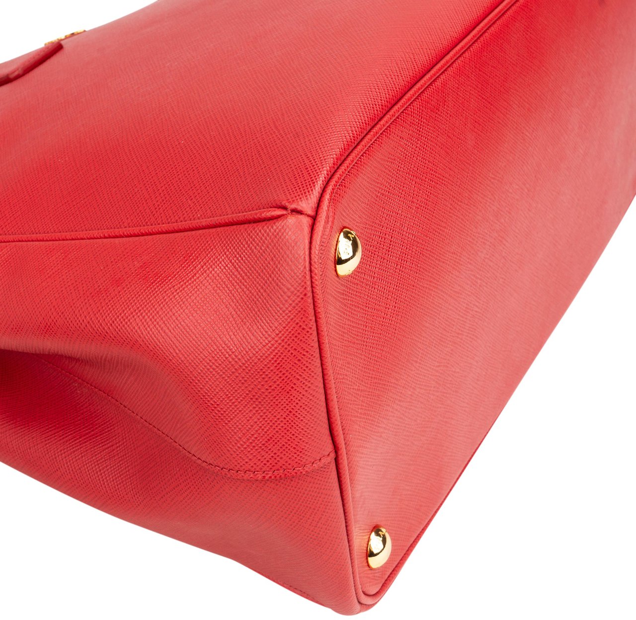 Prada Prada Rouge Saffiano Leather Galleria Handbag Divers