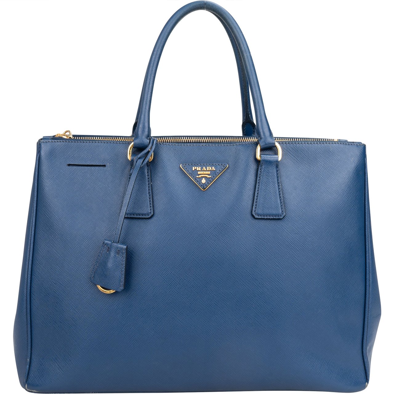 Prada Prada Blue Saffiano Leather Galleria Handbag Divers