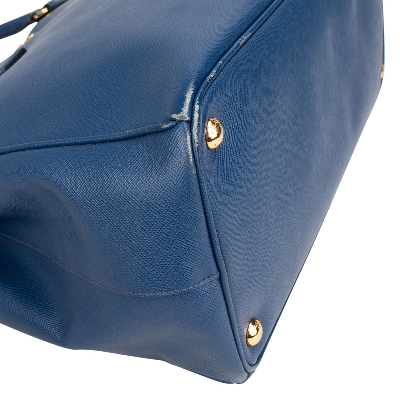 Prada Prada Blue Saffiano Leather Galleria Handbag Divers