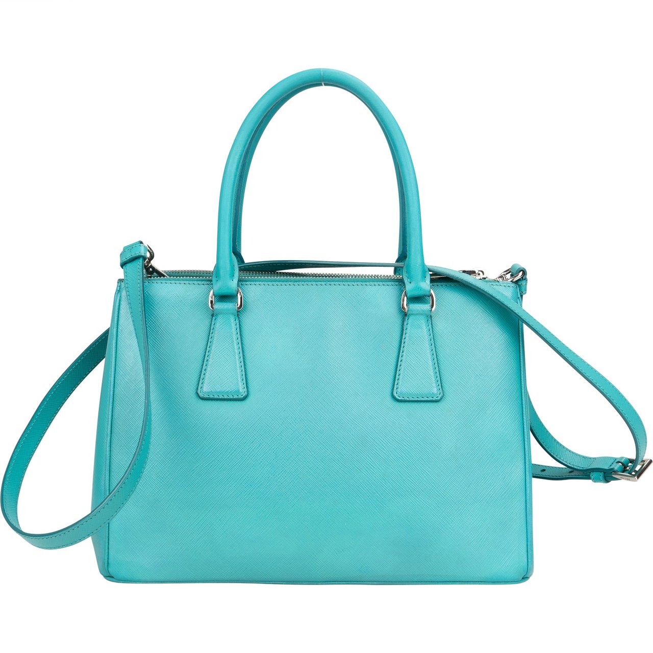 Prada Prada Blue Saffiano Leather Galleria Handbag Divers