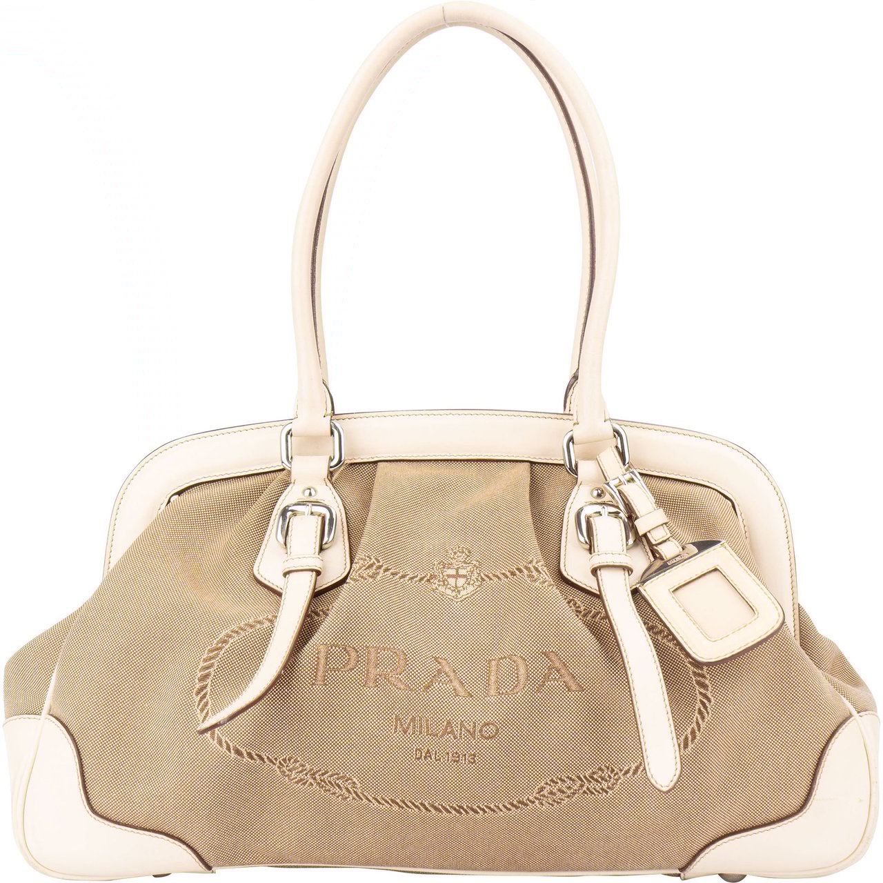 Prada Prada Jacquard Triangle Handbag Divers
