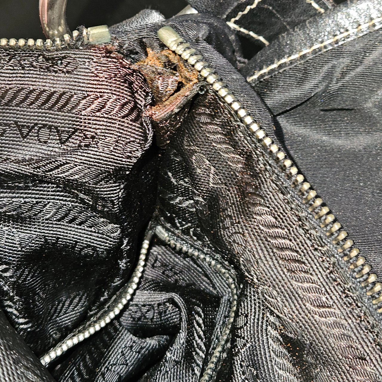 Prada Prada Nylon Triangle Handbag Divers