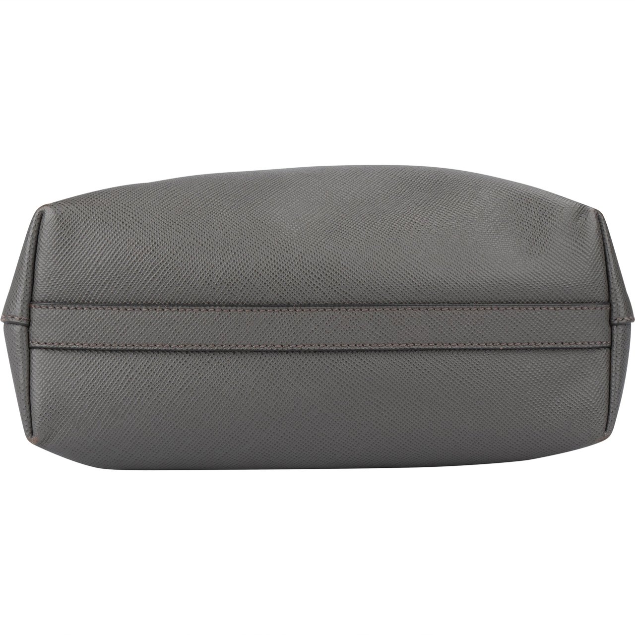 Prada Prada Grey Saffiano Cuir Leather Shoulder Bag Divers