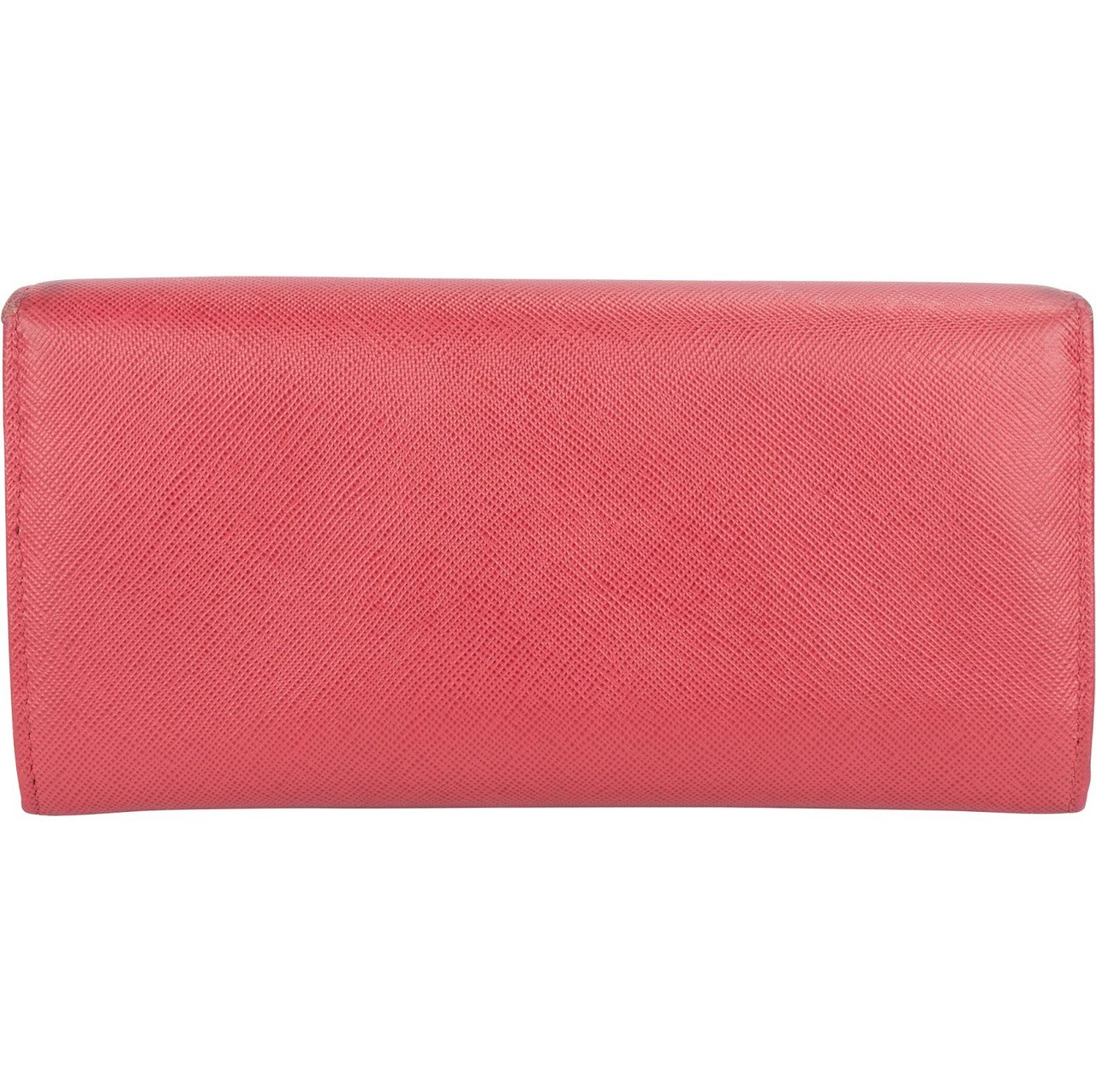 Prada Saffiano Leather Continental Wallet Rood