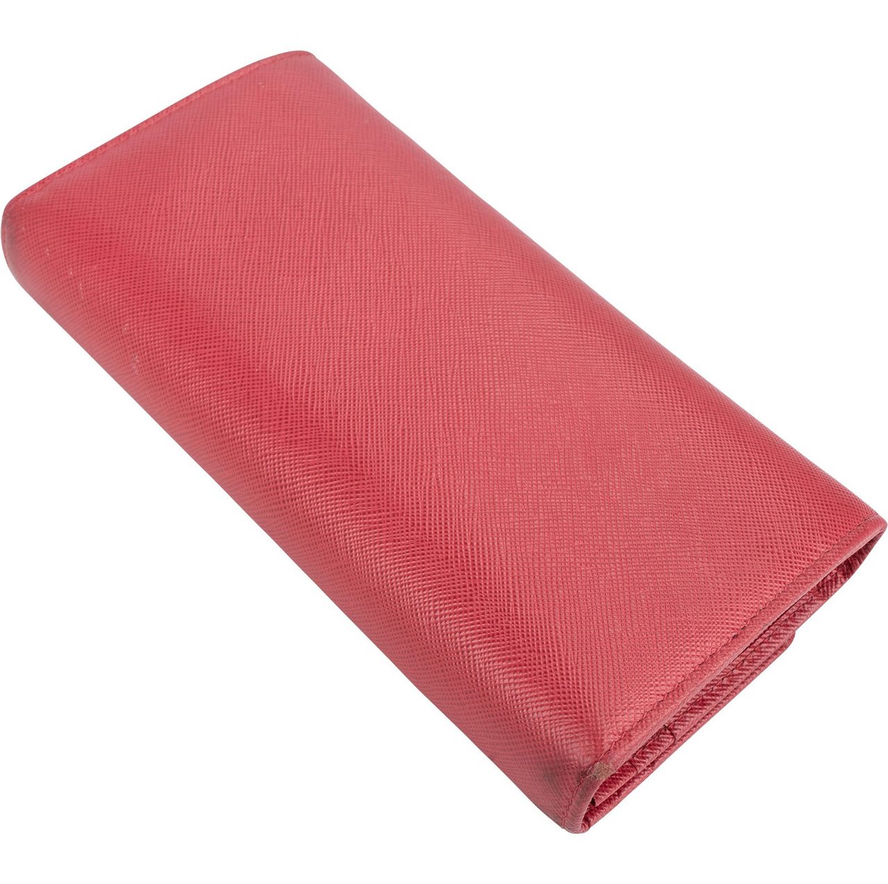 Prada Saffiano Leather Continental Wallet Rood