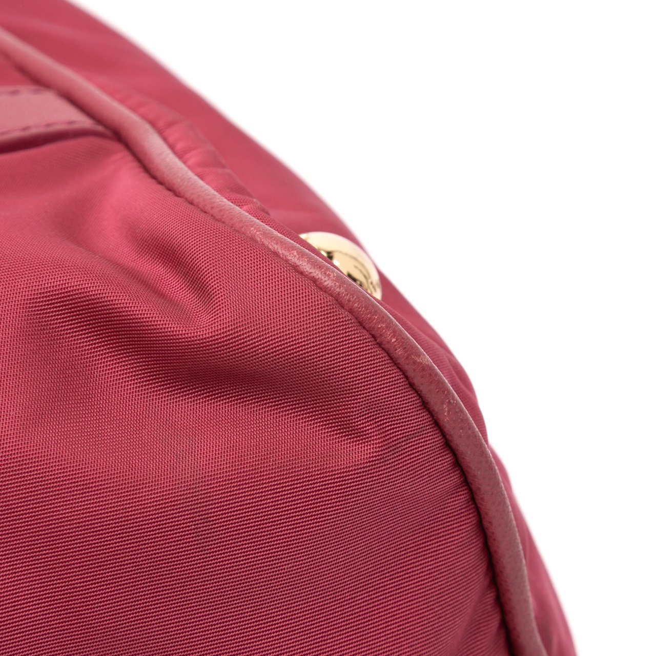 Prada Saffiano Trimmed Tessuto Satchel Roze
