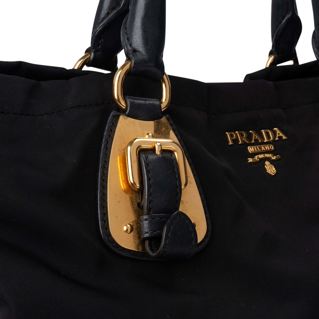 Prada Prada Black Nylon Eclipse Handbag Divers
