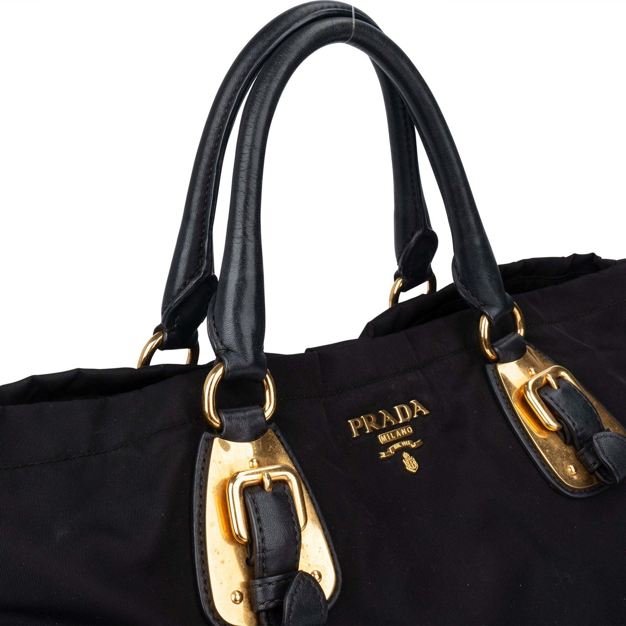 Prada Prada Black Nylon Eclipse Handbag Divers