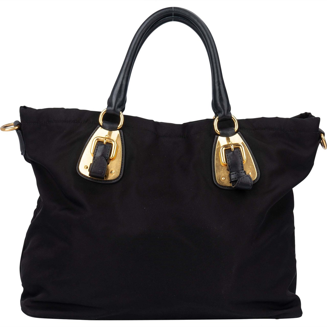 Prada Prada Black Nylon Eclipse Handbag Divers