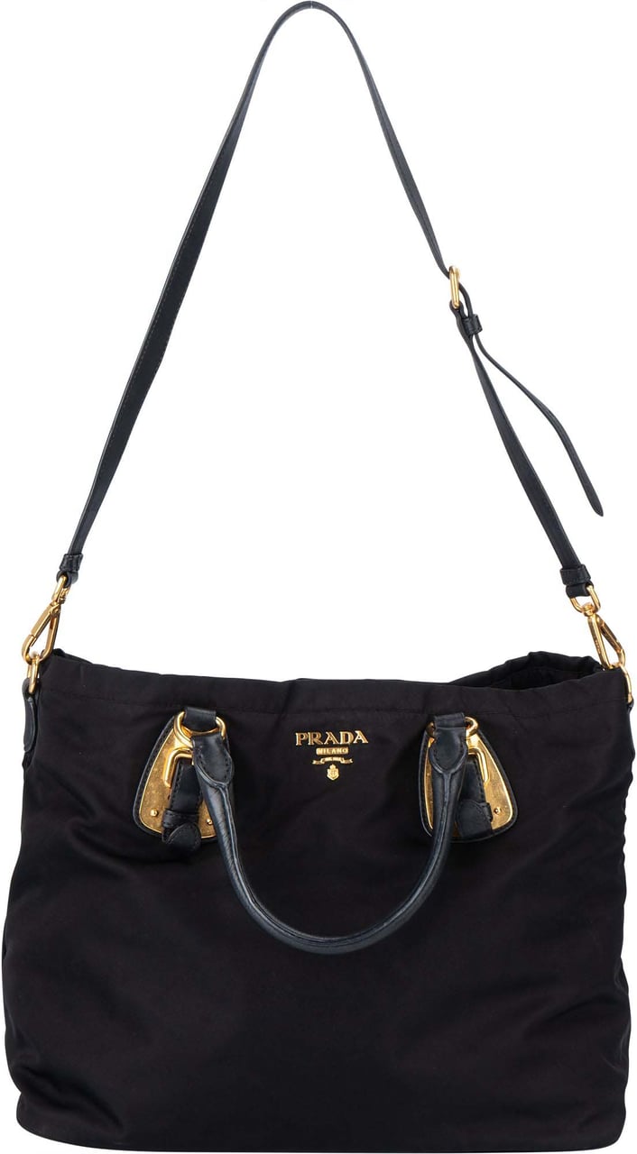 Prada Prada Black Nylon Eclipse Handbag Divers