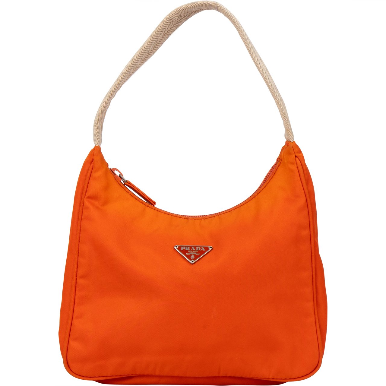 Prada Prada Orange Nylon Triangle Vintage Re-Edition Handbag Divers