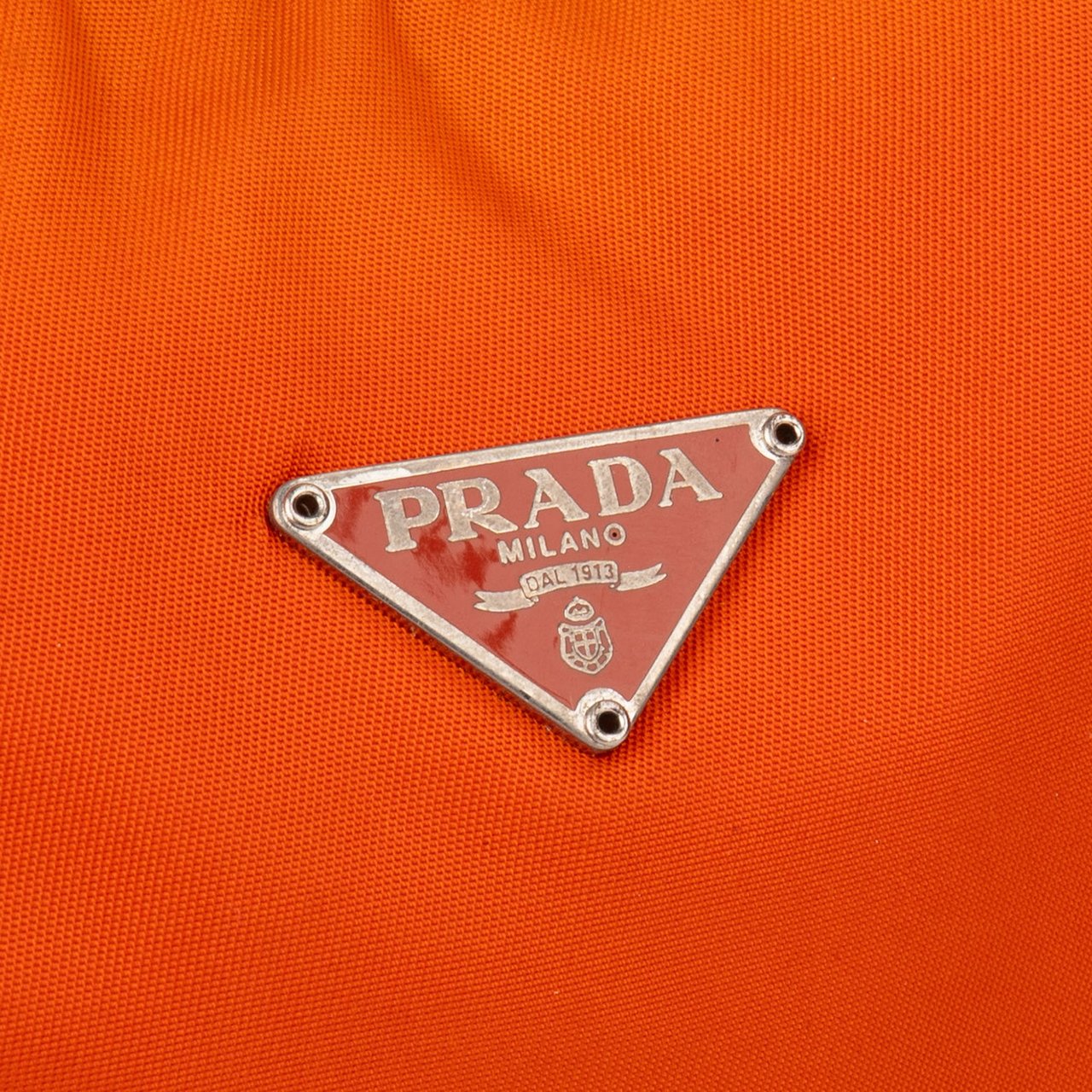 Prada Prada Orange Nylon Triangle Vintage Re-Edition Handbag Divers