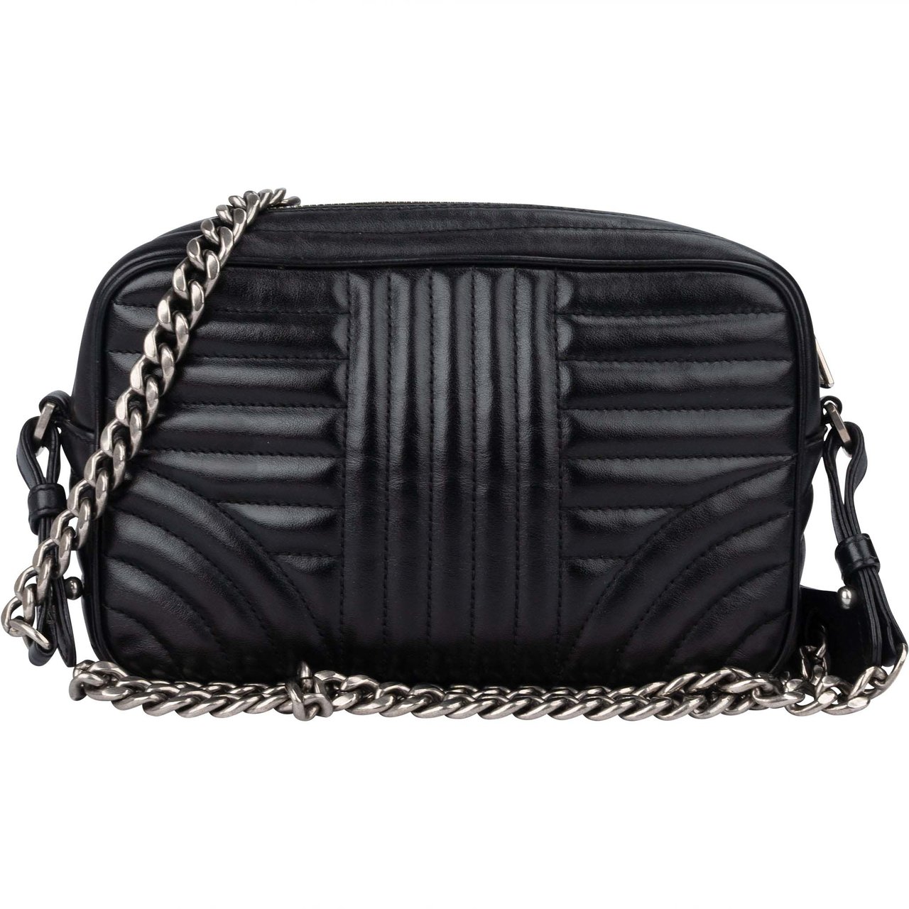 Prada Prada Quilted Leather Camera Crossbody Bag Divers