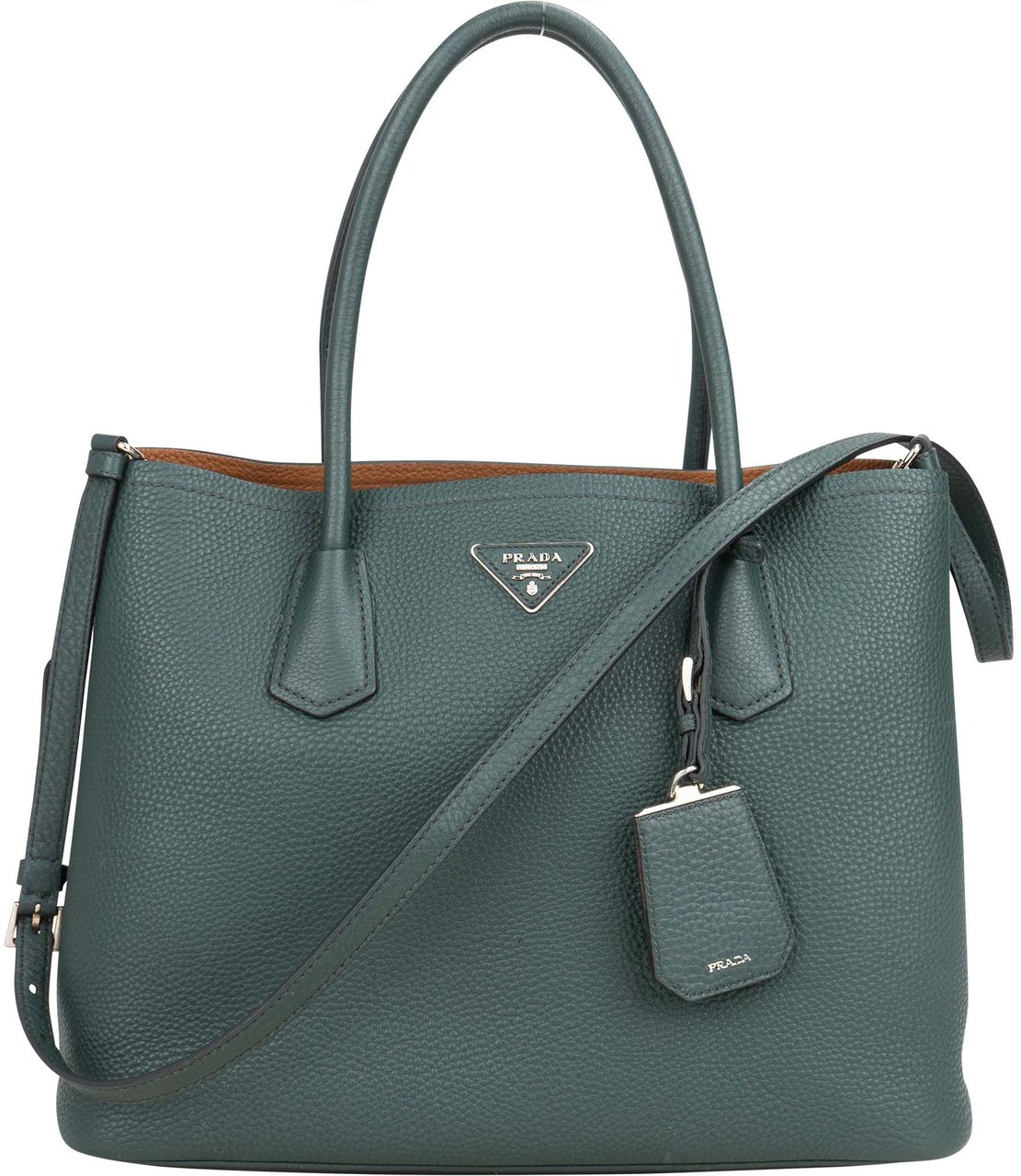 Prada Prada Leather Daino Vitello Handbag Divers