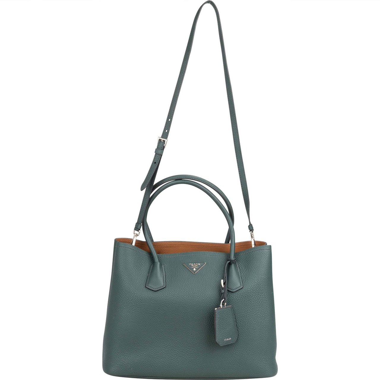 Prada Prada Leather Daino Vitello Handbag Divers