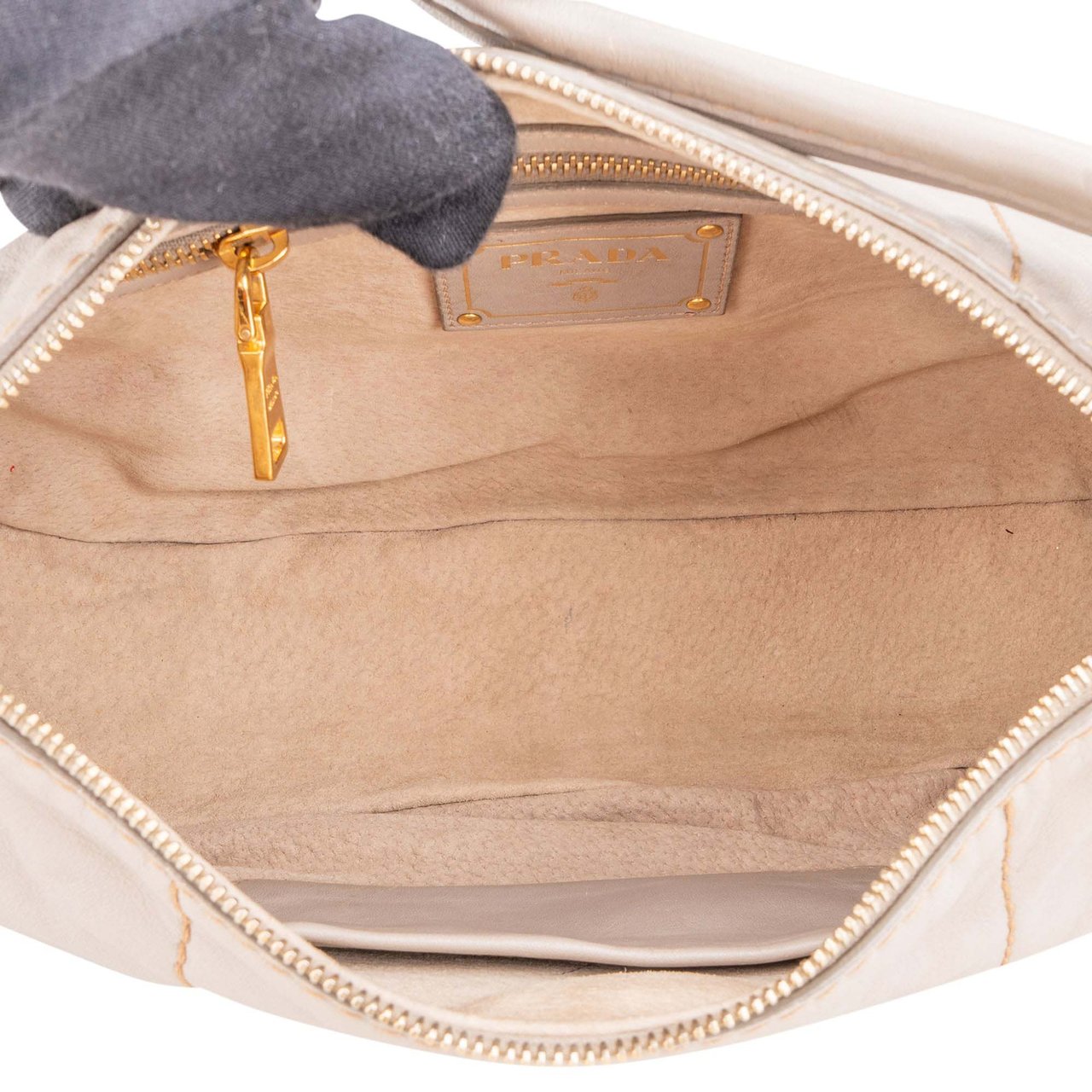 Prada Prada Classic Leather Hobo Bag Divers