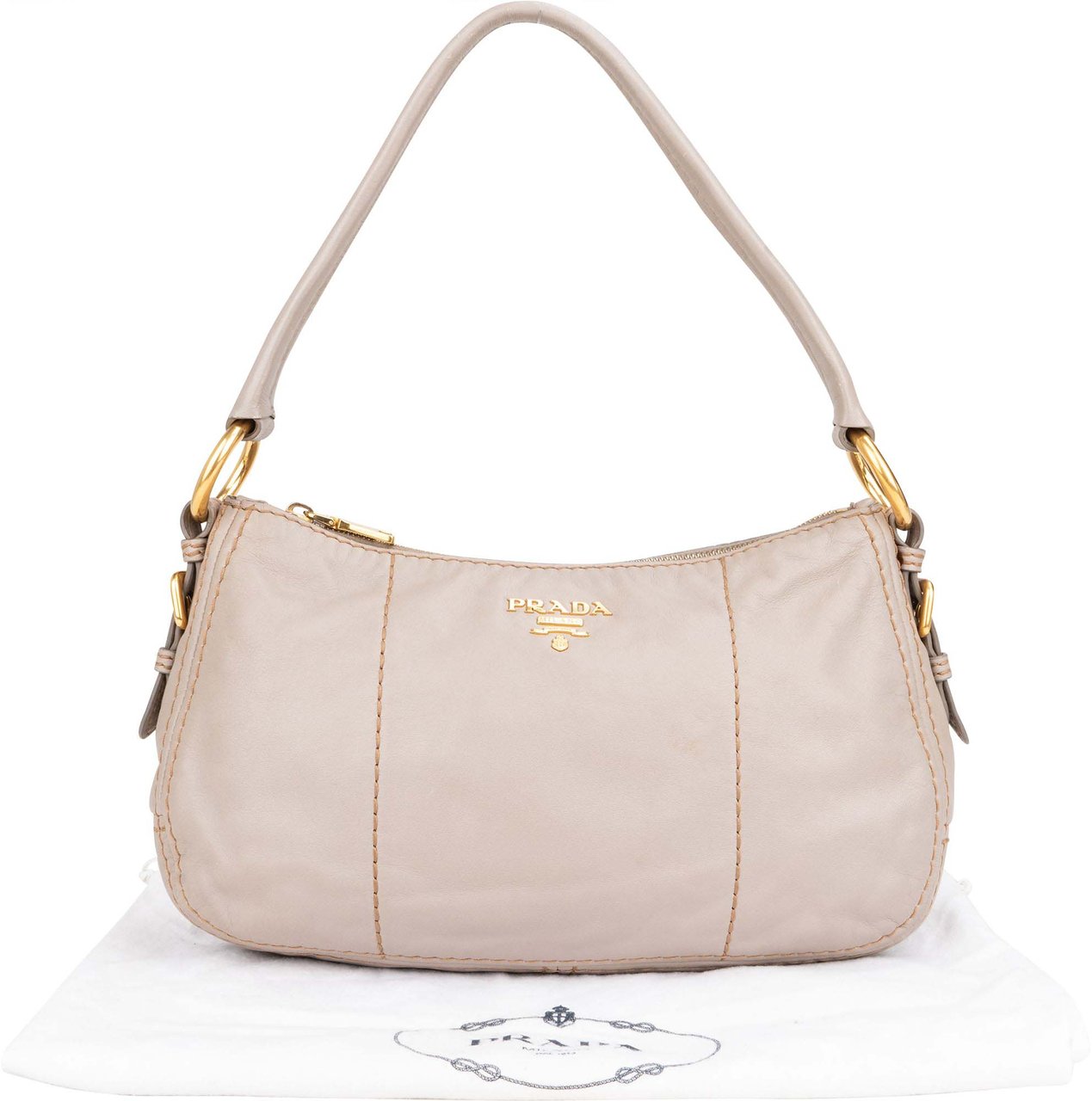 Prada Prada Classic Leather Hobo Bag Divers