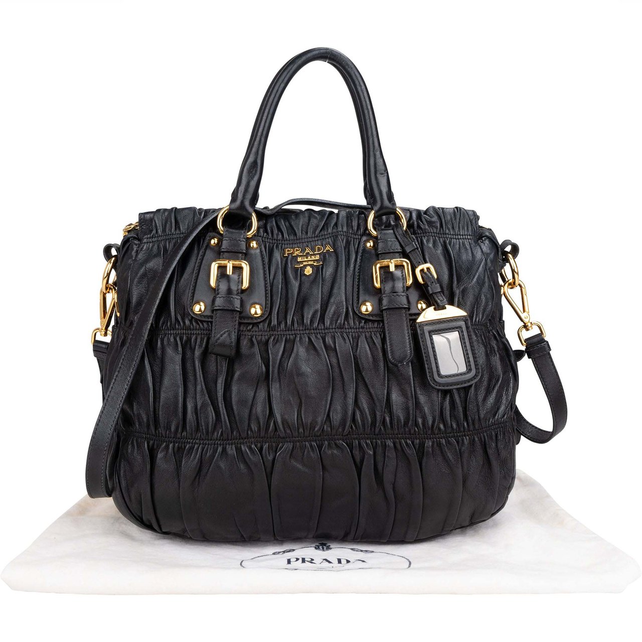 Prada Prada Quilted Leather City Handbag Divers