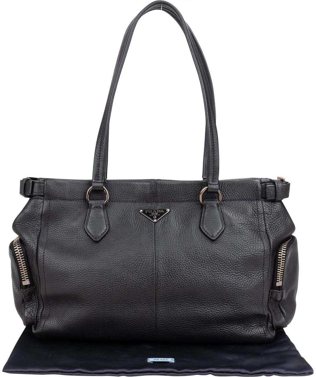 Prada Prada Calf Leather Triangle Shoulder Bag Divers