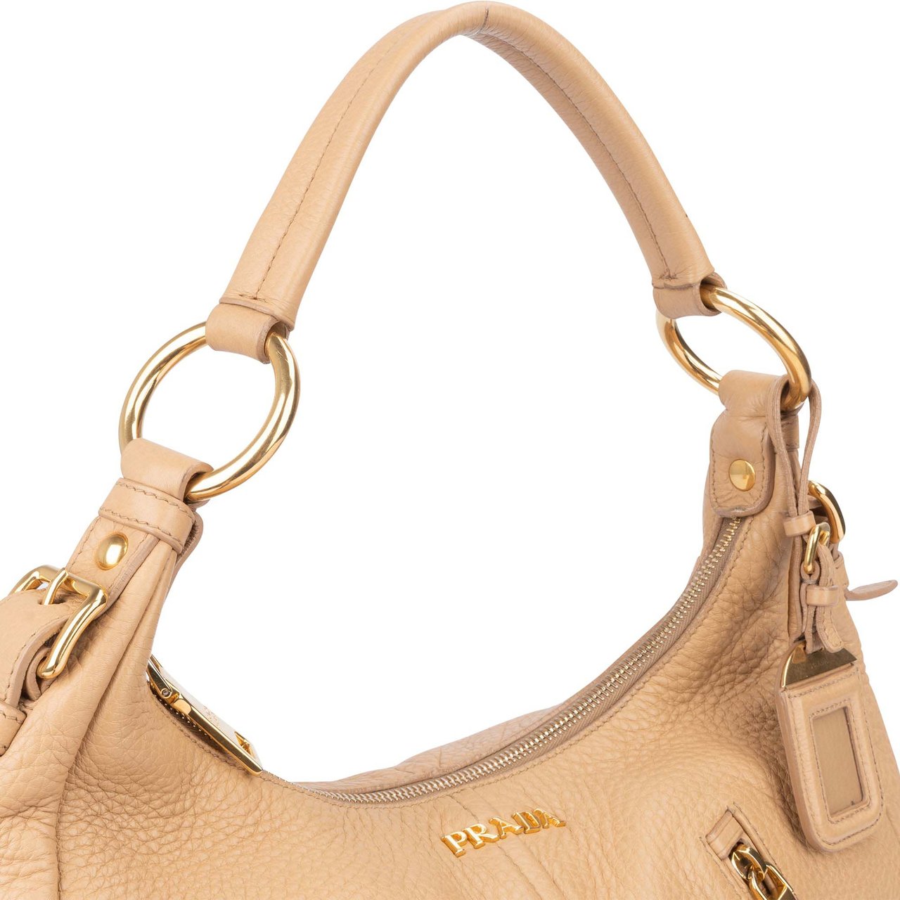 Prada Prada Calf Leather Vitello City Hobo Bag Divers