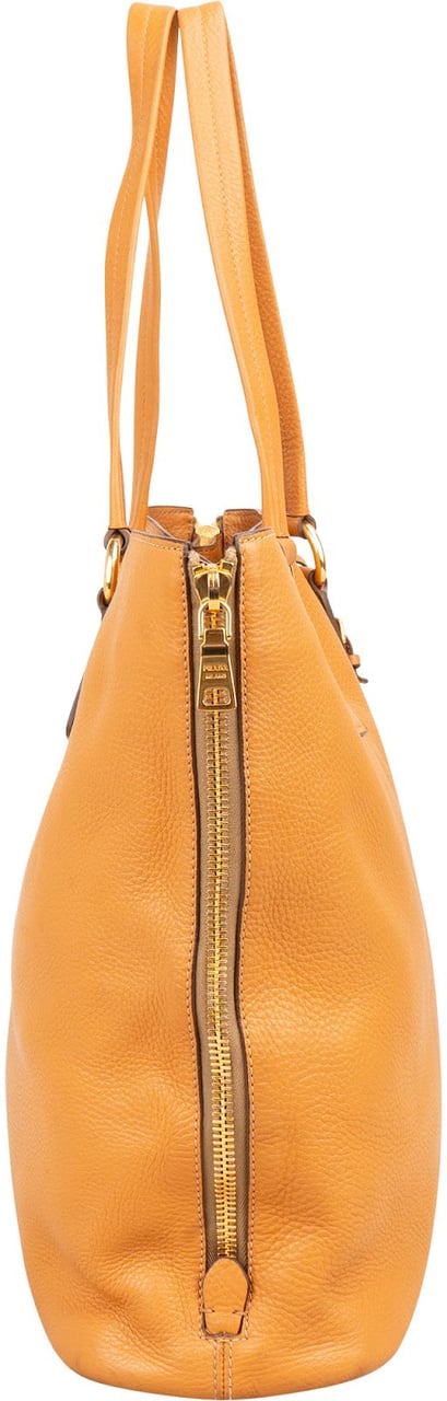 Prada Vitello Daino Shopping Tote Shoulder Bag Divers