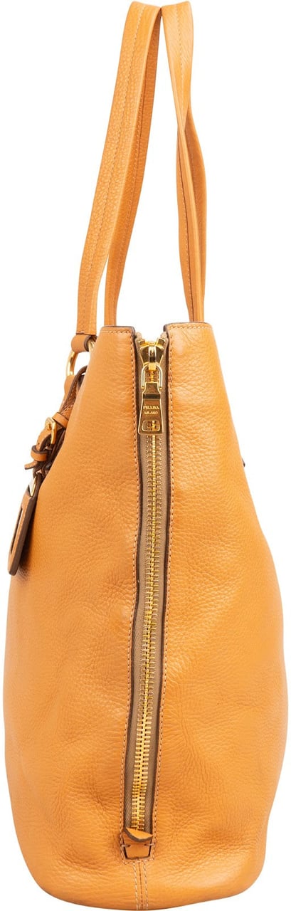 Prada Vitello Daino Shopping Tote Shoulder Bag Divers