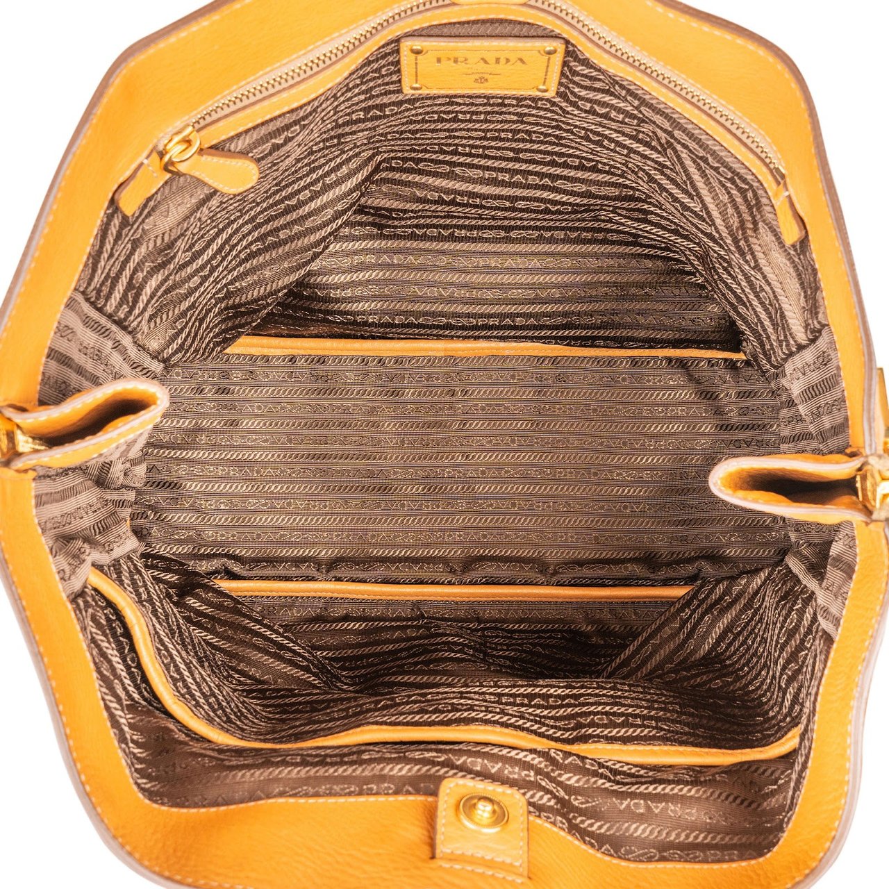Prada Vitello Daino Shopping Tote Shoulder Bag Divers