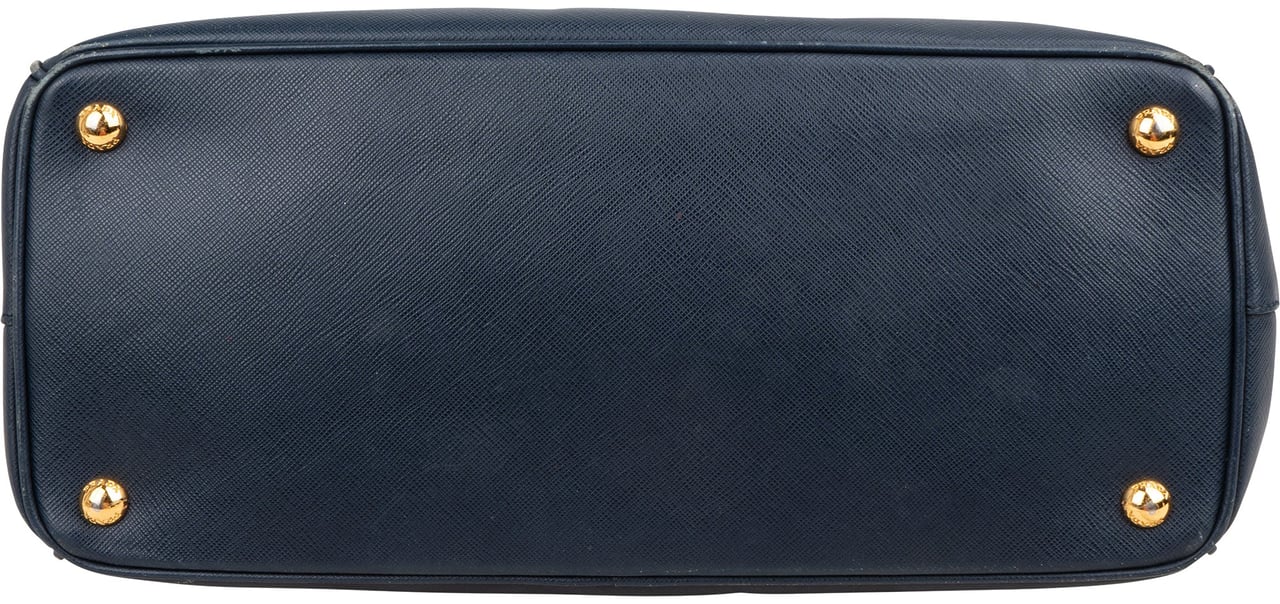 Prada Saffiano Leather Galleria Handbag Navy