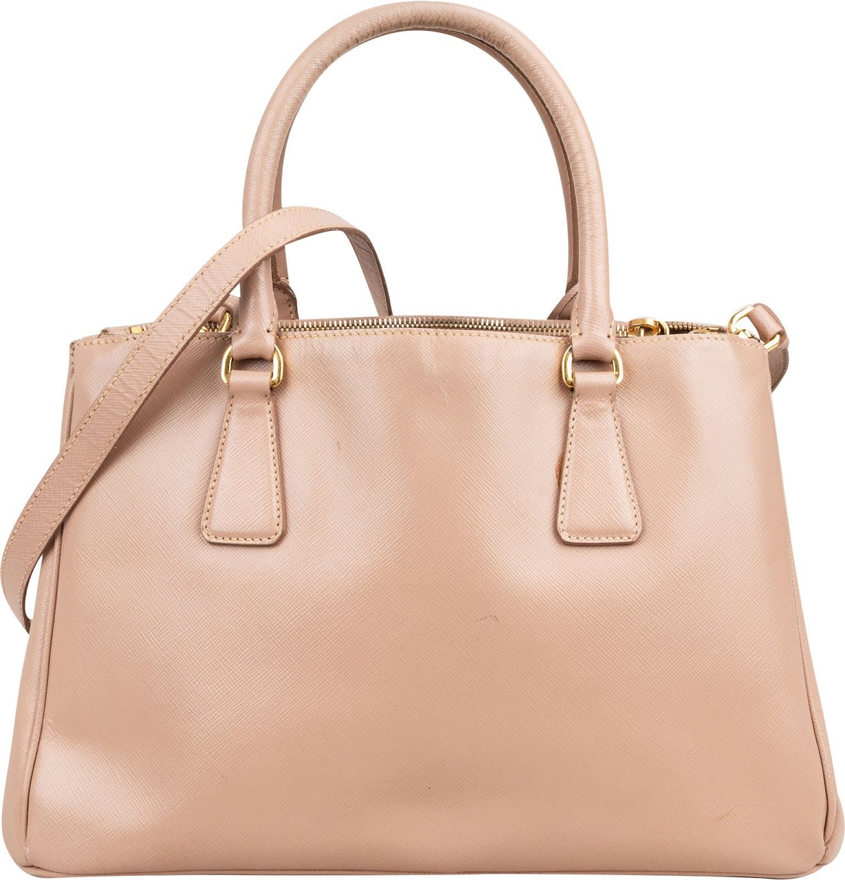 Prada Pink Saffiano Leather Galleria Handbag Rood