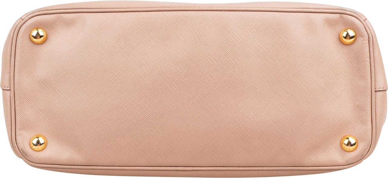 Prada Pink Saffiano Leather Galleria Handbag Rood