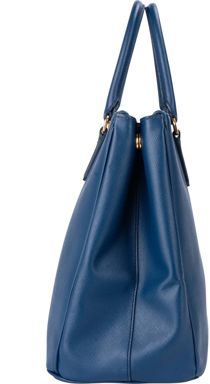 Prada Prada Blue Saffiano Leather Galleria Handbag Divers