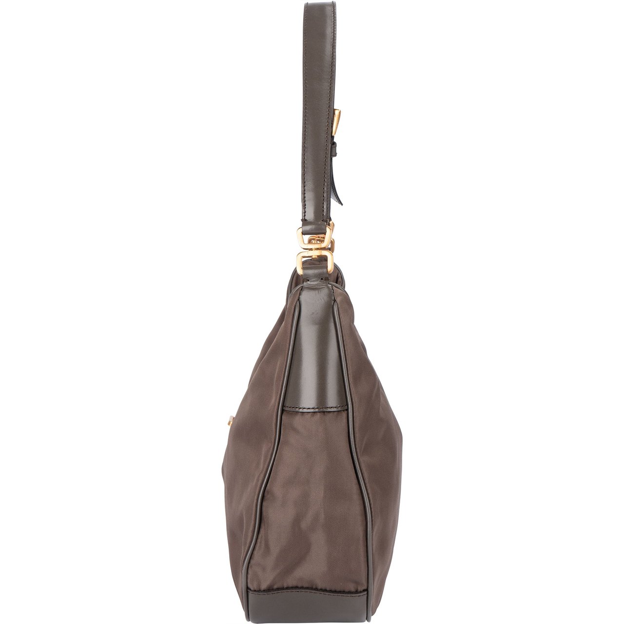 Prada Prada Grey Nylon Triangle Turnlock Shoulder Bag Divers