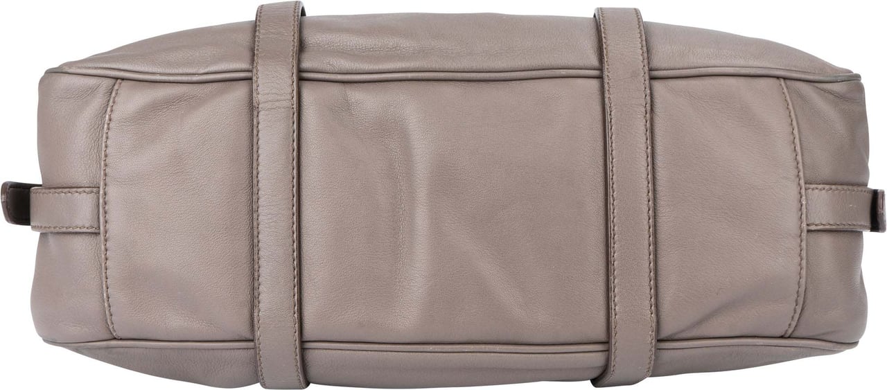 Prada Prada Grey Leather Vitello Handbag Divers
