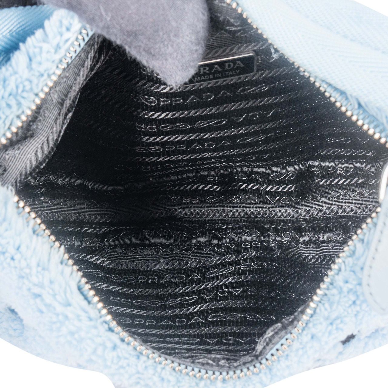 Prada Prada Blue Terry Re-Edition Handbag Divers