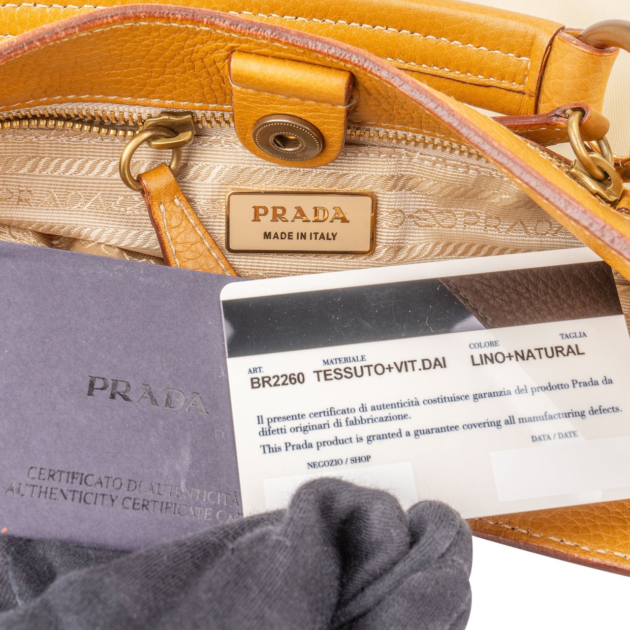 Prada Nylon Triangle Hobo Bag Bruin