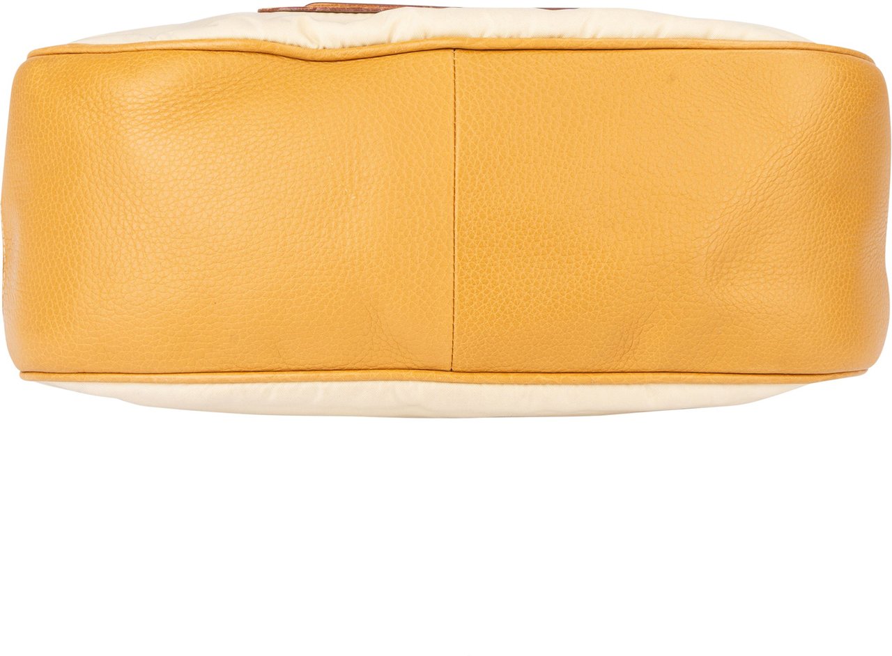 Prada Nylon Triangle Hobo Bag Bruin