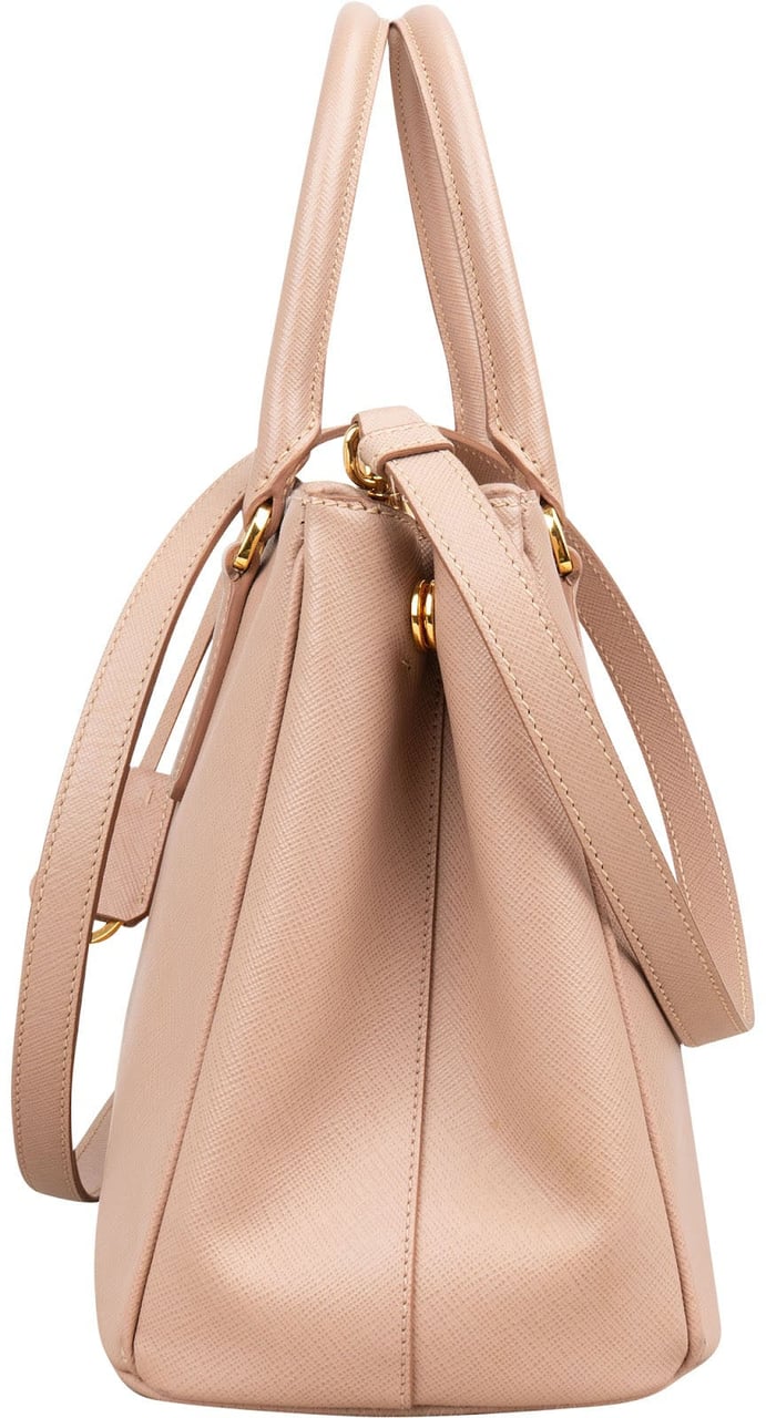 Prada Pink Saffiano Leather Galleria Handbag Roze