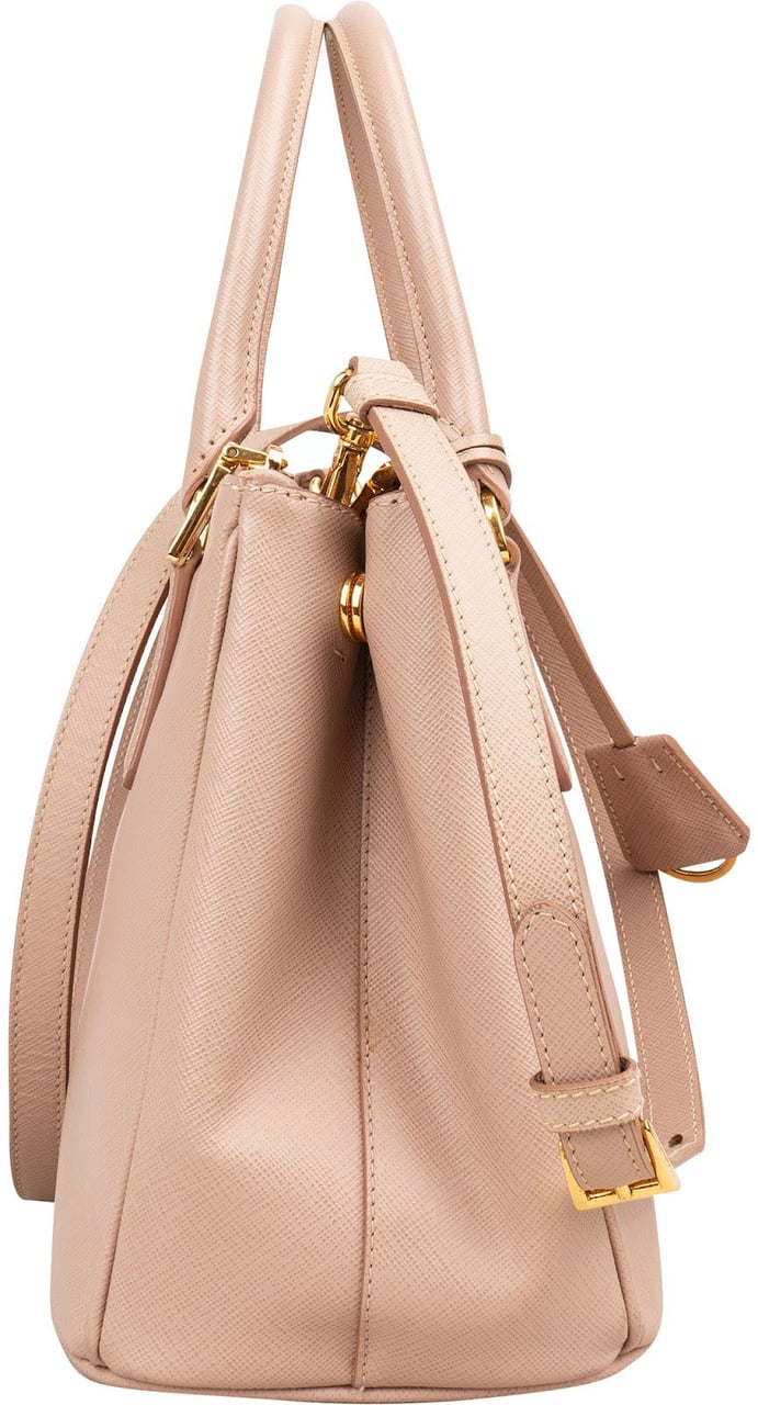 Prada Pink Saffiano Leather Galleria Handbag Roze