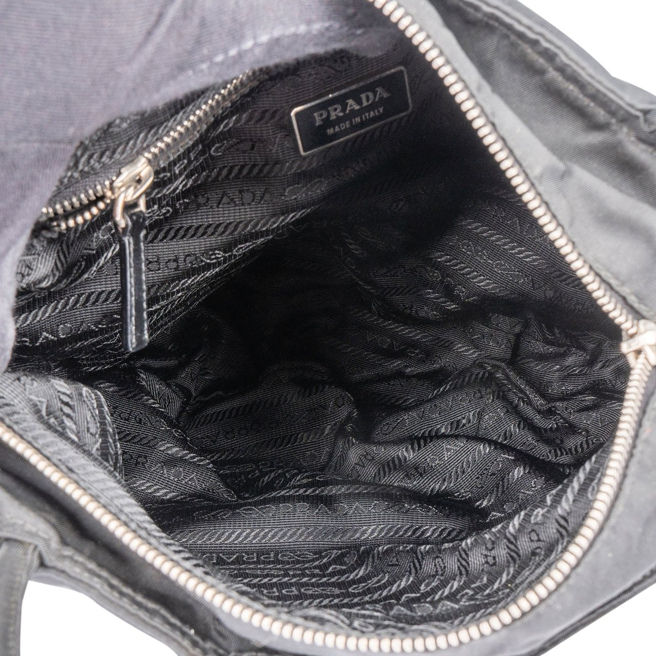 Prada Prada Black Nylon Triangle Handbag Divers